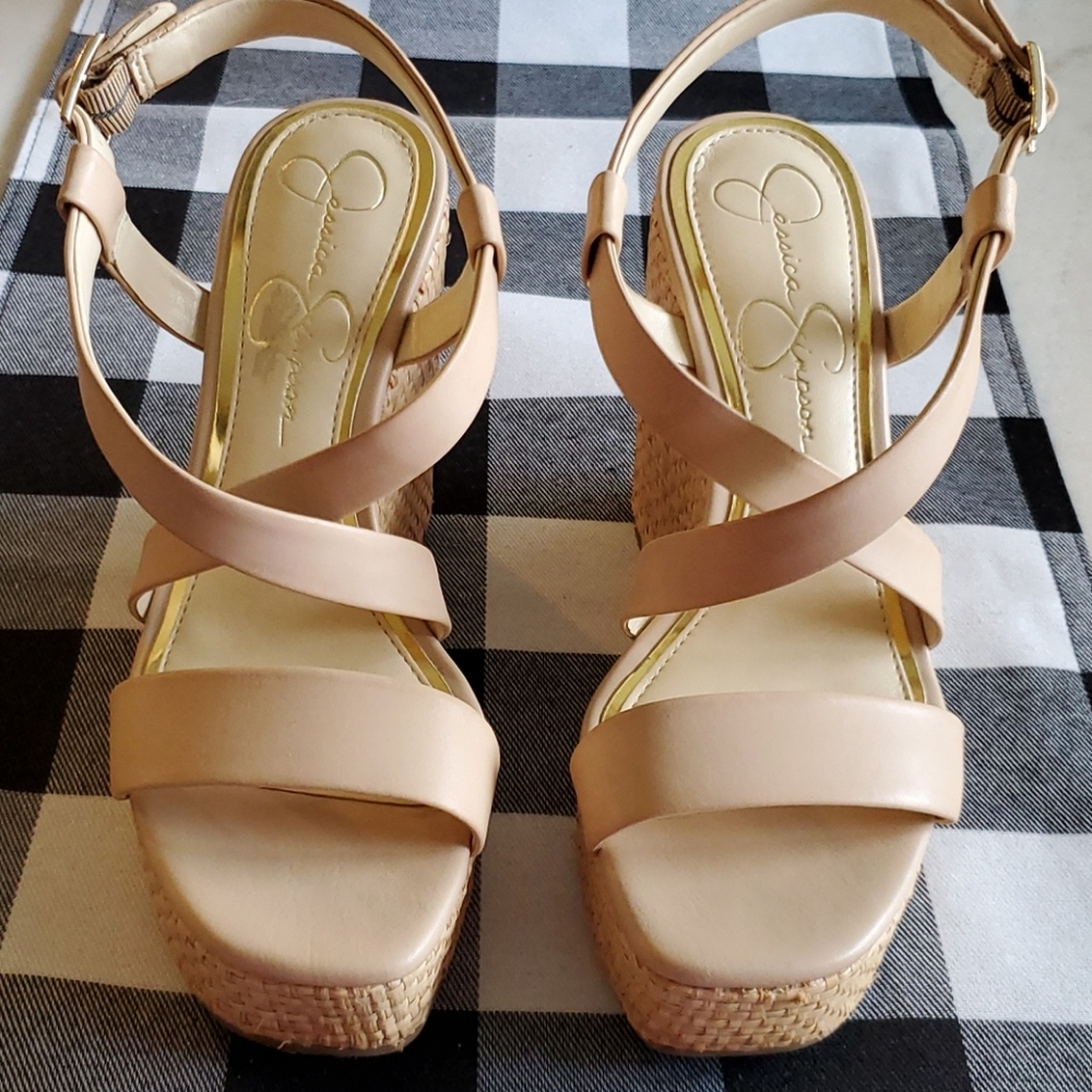 Size 5 1/2 Jessica Simpson 4 1/2 inch wedge heals.